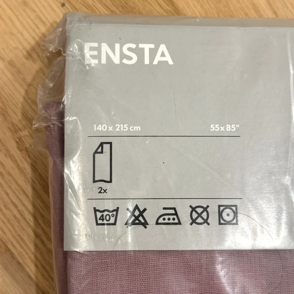 Pair of IKEA Lavender ENSTA Curtain Panels 140 x 215 cm (55 x 85 inches)
